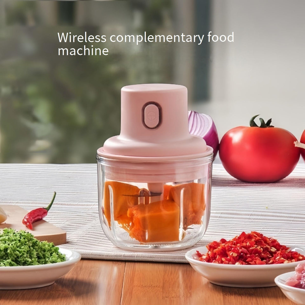 Compact Garlic Chopper – Stainless Steel Blade Manual Mincer | AMNARA