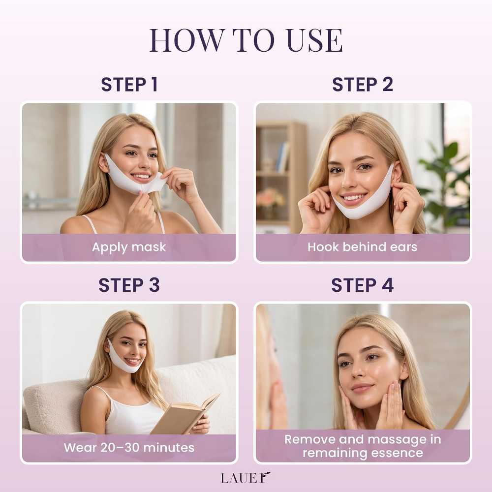 LAUER COSMETIC V Shaped Slimming Face Mask – Anti-Aging V Line Lifting Mask for Chin | AMNARA