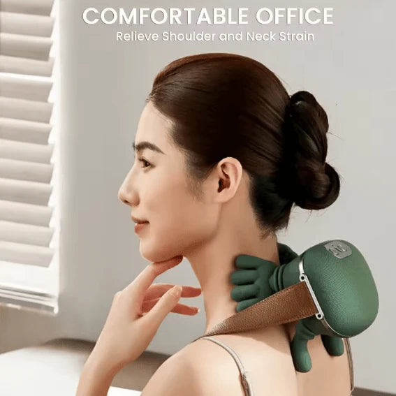 Shoulder & Neck Massager – Portable Dual-Palm Kneading Massager for Neck | AMNARA